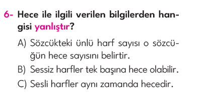 3.Sınıf 4. Hafta Değerlendirme Testi
