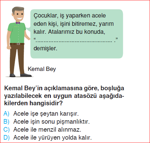 4. Sınıf Aralık Ayı Mini Değerlendirme