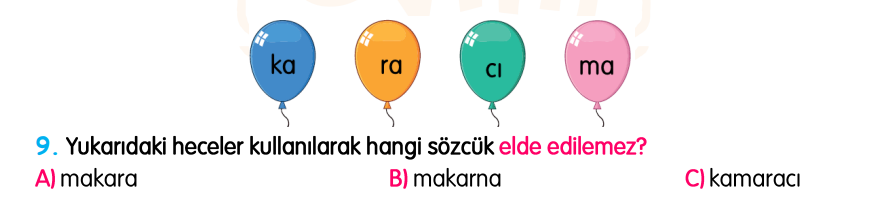 3.Sınıf Kasım Ara Tatil Değerlendirme Soruları