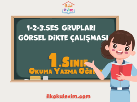 1. Sınıf 1-2-3.Ses Grupları Görsel Dikte Çalışması