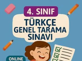 4. Sınıf Türkçe Genel Tarama Sınavı Online