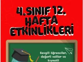 4.Sınıf 12. Hafta Çalışma Kağıtları