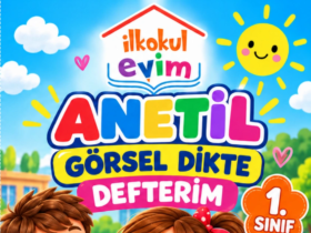 ANETİL görsel dikte defterim 1. sınıf kapağı