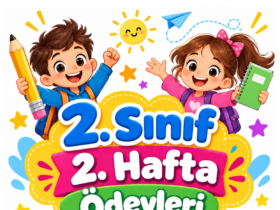 2. sınıf 2. hafta ödevleri PDF kapağı – Türkçe, Matematik ve Hayat Bilgisi