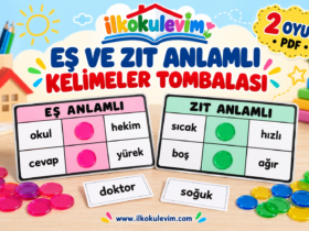Kelime tombalası: eş ve zıt anlamlı kelimeler için iki eğlenceli PDF oyun