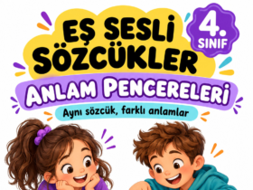 4. Sınıf Eş Sesli Sözcük Kartları – Anlam Pencereleri kapak