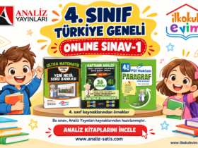 4. sınıf Türkiye geneli online sınav-1 — Analiz Yayınları kitap örnekleri