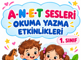 1. sınıf A-N-E-T sesleri okuma yazma etkinlikleri kapağı