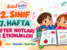 2. sınıf 7. hafta defter notları ve etkinlikleri çözümlü PDF