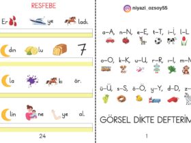 1. Sınıf 1-2-3. Grup Sesler Resfebeli Görsel Dikte Defterim