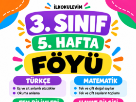 3. Sınıf 5. Hafta Föyü kapağı – Türkçe, Matematik, Fen Bilimleri ve Hayat Bilgisi
