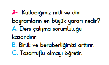 2. Sınıf Kazanım Değerlendirme Sınavı 20 Mayıs 2023