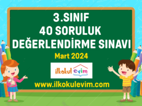 3. Sınıf 30 Soruluk Değerlendirme Sınavı