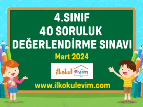 4. Sınıf 40 Soruluk Değerlendirme Sınavı