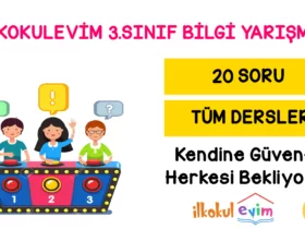 ilkokulevim bilgi yarismasi 3.sinif