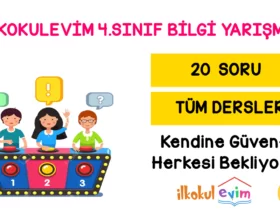 ilkokulevim bilgi yarismasi 4.sinif