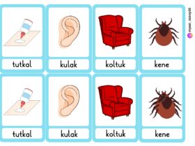 1. Sınıf Hafıza Kartları Oyunu