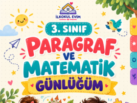 3. sınıf paragraf ve matematik günlüğüm kitapçık kapağı