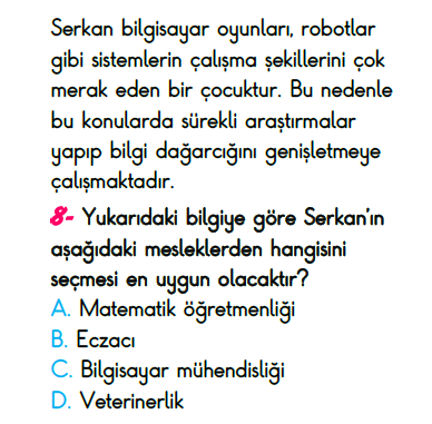 4. Sınıf Kazanım Değerlendirme Sınavı 20 Mayıs 2023