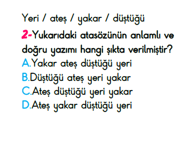 4. Sınıf Kazanım Değerlendirme Sınavı 20 Mayıs 2023