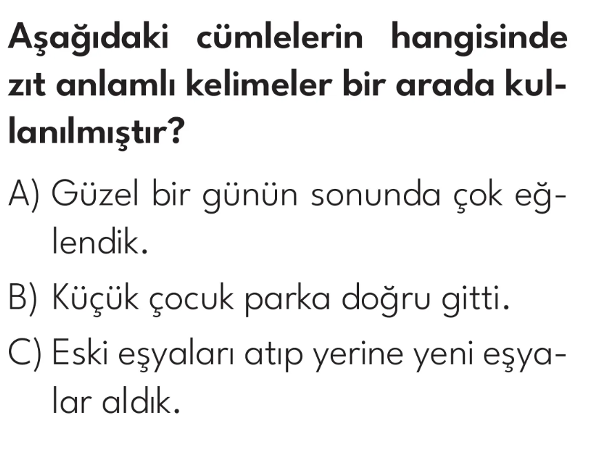 2.Sınıf Tarama Zamanı