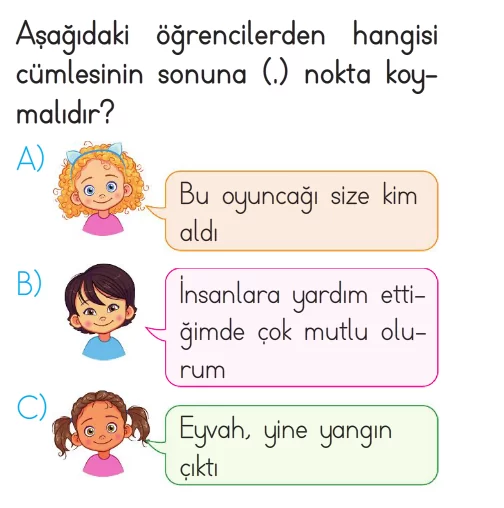 1. Sınıftan 2. sınıfa Geçenlere Türkçe Taraması-1